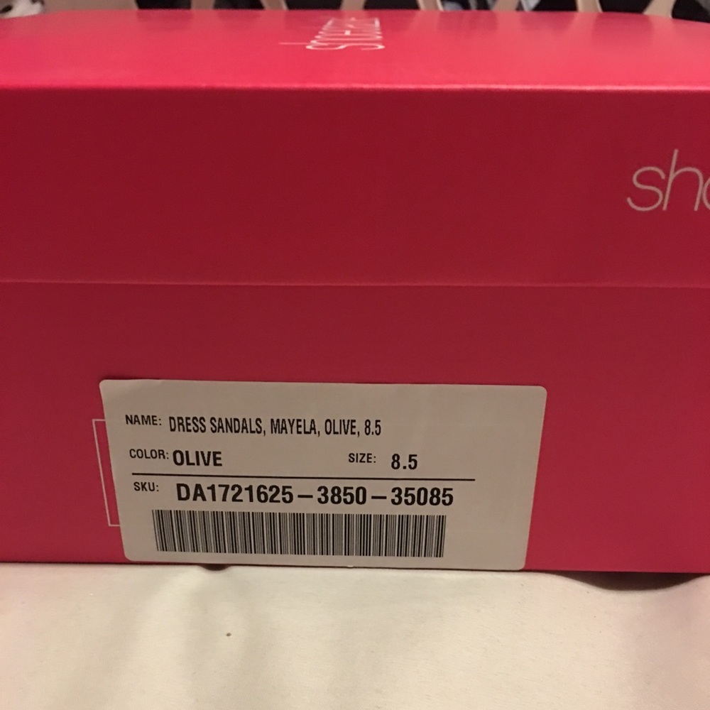 ShoeDazzle Olive Green High Heels - Picture 3 of 3